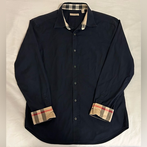 burberry brit dress shirt Exploded Check Pattern Long Sleeve Dress Shirt